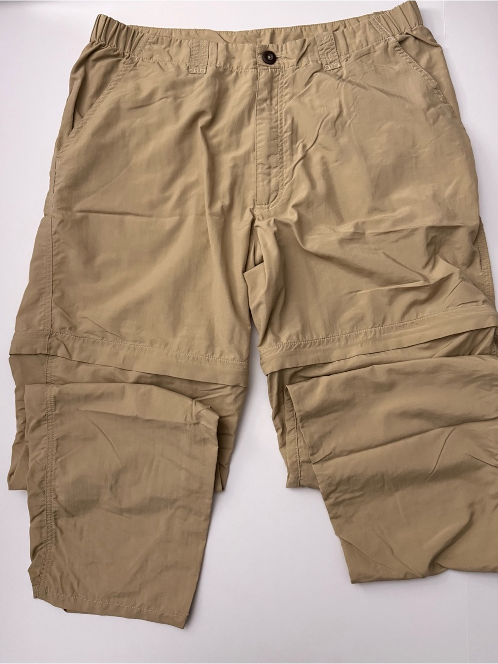 Men's Convertible Cargo Pants - Khaki Patagonia large